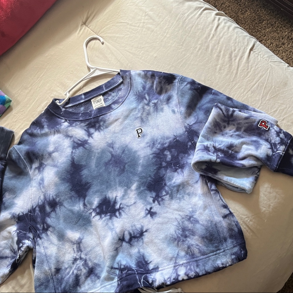 Blue Tie-Dye Sweatshirt